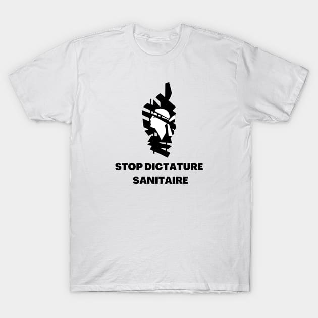 Stop dictature sanitaire drapeau Corse T-Shirt by JulieVie Design